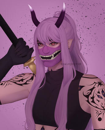 Bust + Detailed Tattoos + Sword - 28.99